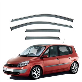 ZWBC Déflecteur de Vitres Latérales pour Renault Scenic MK2 2003-2009