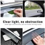 ZWBC Déflecteur de Vitres Latérales pour Renault Scenic MK2 2003-2009, Pare-Soleil Bande Pare-Soleil et Pluie Déflecteurs Pluie 