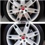 Leenax Enterprises 4 Pièces Auto ABS Cache moyeux, pour Citroen Picasso Aircross Grand C5 Wagon (60MM) Capuchons Centre Roue Ant