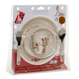Sophie la Girafe - Fresh Touch - Set Repas Mélamine - Version Kiwi
