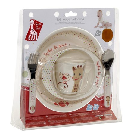 Sophie la Girafe - Fresh Touch - Set Repas Mélamine - Version Kiwi