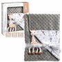 Sophie la Girafe - Couverture Grise - Protège bébé du froid - Motifs Sophie la Girafe - Extrêment douce - Lavable en Machine