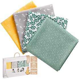 Sophie la Girafe - Set de 4 Langes Color
