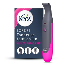 Veet Expert Tondeuse Femme Tout-En-Un – Rasoir électrique Multi-Usage pour Maillot