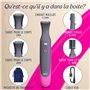Veet Expert Tondeuse Femme Tout-En-Un – Rasoir électrique Multi-Usage pour Maillot, Visage et Sourcils – Chargeur USB – 100% éta