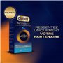 Durex Intensity - 20 preservatifs Homme XL Sans Latex Ultra Fins Ultra Lubrifiés - Plus de Chaleur Corporelle Partagée* - Taille
