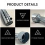 Silencieux D'échappement De Moto Universel 48mm Réglable DB Silencieux Modifié Bouche Ronde Noyau Tuning Tube Son Tueur
