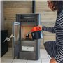 Aspirateur à cendres - Moteur 800W - Capacité 4L - spéciale poêle à granulés pellet - embouts pour nettoyage des recoins