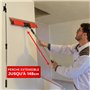Lames à Lisser plaquiste - Coffret lames 0.35mm et 0.5mm - Acier inoxydable - Perche extensible - Lames souples et rigides