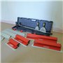 Lames à Lisser plaquiste - Coffret lames 0.35mm et 0.5mm - Acier inoxydable - Perche extensible - Lames souples et rigides