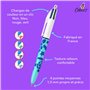BIC 4 Couleurs Velours - Stylos-Bille Pointe Moyenne (1,00 mm) - Thème Vie Marine - 3 Motifs Assortis, Pack de 6, 517321