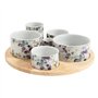 Table Passion - Service apéritif tournant Garden en porcelaine