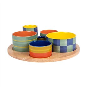 Table Passion - Service apéritif 6 pièces Capri 31cm