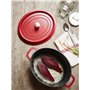 5 litres - Extérieur Rouge et intérieur noir - toutes sources de chaleur y c