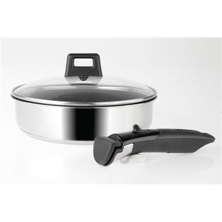 Sitram 714263 Sauteuse Arpège Inox Ø 24 cm - Manche amovible SITRAMOVIBLE