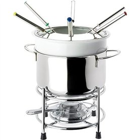 Beka 14300594 Roma Service à fondue 11 pièces en acier inoxydable