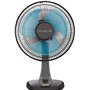 Rowenta VU2110F0 Ventilateur de Table Essential Compact 25 cm Oscillation 2 Vitesses 28W Ventilation Bureau Noir