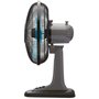 Rowenta VU2110F0 Ventilateur de Table Essential Compact 25 cm Oscillation 2 Vitesses 28W Ventilation Bureau Noir