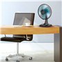 Rowenta VU2110F0 Ventilateur de Table Essential Compact 25 cm Oscillation 2 Vitesses 28W Ventilation Bureau Noir