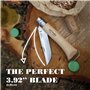Opinel - N°10 Couteau Tire-Bouchon Décapsuleur pour Pique-Nique - Lame 10 cm Acier Inox, Manche Bois de Hêtre, Bague de Sécurité