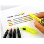 PILOT - 3 Surligneurs Frixion Light - Surligneurs effaçables aux couleurs fluos - Jaune - Pointe biseautée pour tracé fin ou plu