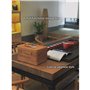 FSLQNX Corbeille à Pain with Picnic Portable Food Rattan Basket Bread Storage Box Wicker Handle Box Handwoven Tea Kitchen Cake C