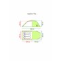 Coleman Coastline 3 Compacte tente , tente tunnel 3 personnes, tente de camping 3 places, tente familiale, étanche HH 3.000 mm