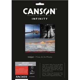 Canson Infinity ARCHES Discovery Pack - Papiers Photographiques - Pochette de 8 feuilles A4 - Assortiment de papier Mat - Extra