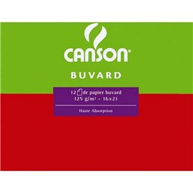 Canson 200091123 Feuille de papier buvard Format 50 x 65 cm 250 g Blanc Lot de 25