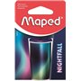 Maped - Taille-Crayons Canette En Métal Avec 1 Trou Pour Crayons Standards - Taille-Crayon Avec Réservoir - Décor Nightfall - Em