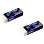 Maped - Lot de 2 Gommes Blanches DeepSea Paradise - Gommes Scolaires Dust-Free - Sans PVC ni Phtalate - Fourreau décoré- Fabriqu