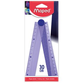 Maped - Règle pliable 2 en 1 - Règle 15/30cm - Règle en Plastique Décorée - Gamme Deepsea Paradise
