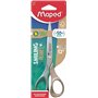Maped - Ciseaux Shape Smiling Planet - Ciseaux Responsables pour les gauchers - Stabilité et Précision - Anneaux 50% Fibre de Bo