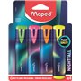 Maped - 4 Surligneurs Nightfall - Confort d'Écriture