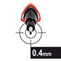 Maped - Feutres Graph'Peps - Stylos Feutres Pointe Fine 0,4 mm - Pointe Douce et Résistante - Confort d'Écriture et Dessin - 4 S