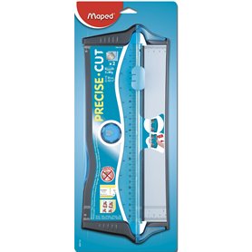 Maped - Massicot Precise Cut A4 - Avec Système de Sécurité à Lame Auto Rétractable - Capacité de Coupe 5 Feuilles - Pour Couper