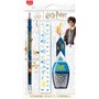 Maped - Set de Papeterie 4 Pièces - 1 Règle Transparente 15cm + 1 Taille-Crayons 1 Trou + 1 Gomme + 1 Crayon Papier HB - Licence