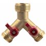 Nez de robinet mâle 20x27 laiton 2 sorties | Boutté