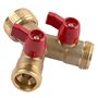Nez de robinet mâle 20x27 laiton 2 sorties | Boutté