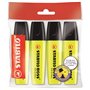 Stabilo F064091 Boss Original Lot de 4 Surligneurs Jaune