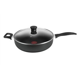 Tefal Entretien Facile 30cm Jumbo Sauteuse Poêle avec Couvercle en Verre