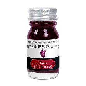Jacques Herbin 11528T - Encre d'écriture et de dessin - Stylo-plumes et stylos roller - Rouge bourgogne - 10 ml - Fabriqué en Fr