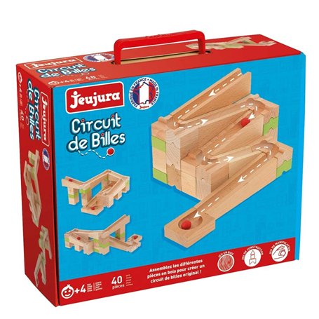 Jeujura - 8364 Circuit DE Billes 40 Pieces Développer Son Imagination