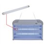 Tube lampe UV - Tube UV de rechange F10 T8/BL 33cm pour lampe anti insectes - Compatible lampe destructeur d'insectes à UV