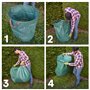 Oxeo Sacs à déchets Verts pour Jardin. 3 Tailles, Résistants avec poignées - XXL-500 litres - L-300 litres - M-120 litres