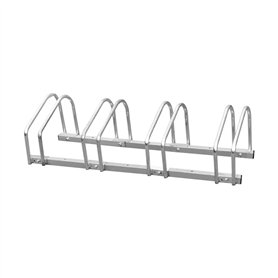 Râtelier 4 vélos au sol - Système Porte-Vélo - Support pour 4 vélos en acier galvanisé - Râtelier de rangement de vélos