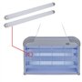 Kit de 2 Tubes UV de rechange F10 T8/BL 33cm pour lampe anti insectes