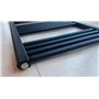 Greened House Sèche-serviettes électrique droit pour salle de bain avec minuteur et thermostat de pièce Noir 300 W x 800 h