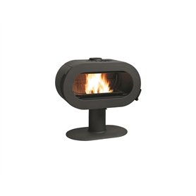 Poêle À Bois Fonte 10kw Noir - P648044