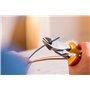 Stanley 0-84-004 Pince Coupante Diagonale 200 Mm Gamme FatMax - Poignée Bi Matière 1000V - Tête Chromé Inoxydable - Taillants Tr